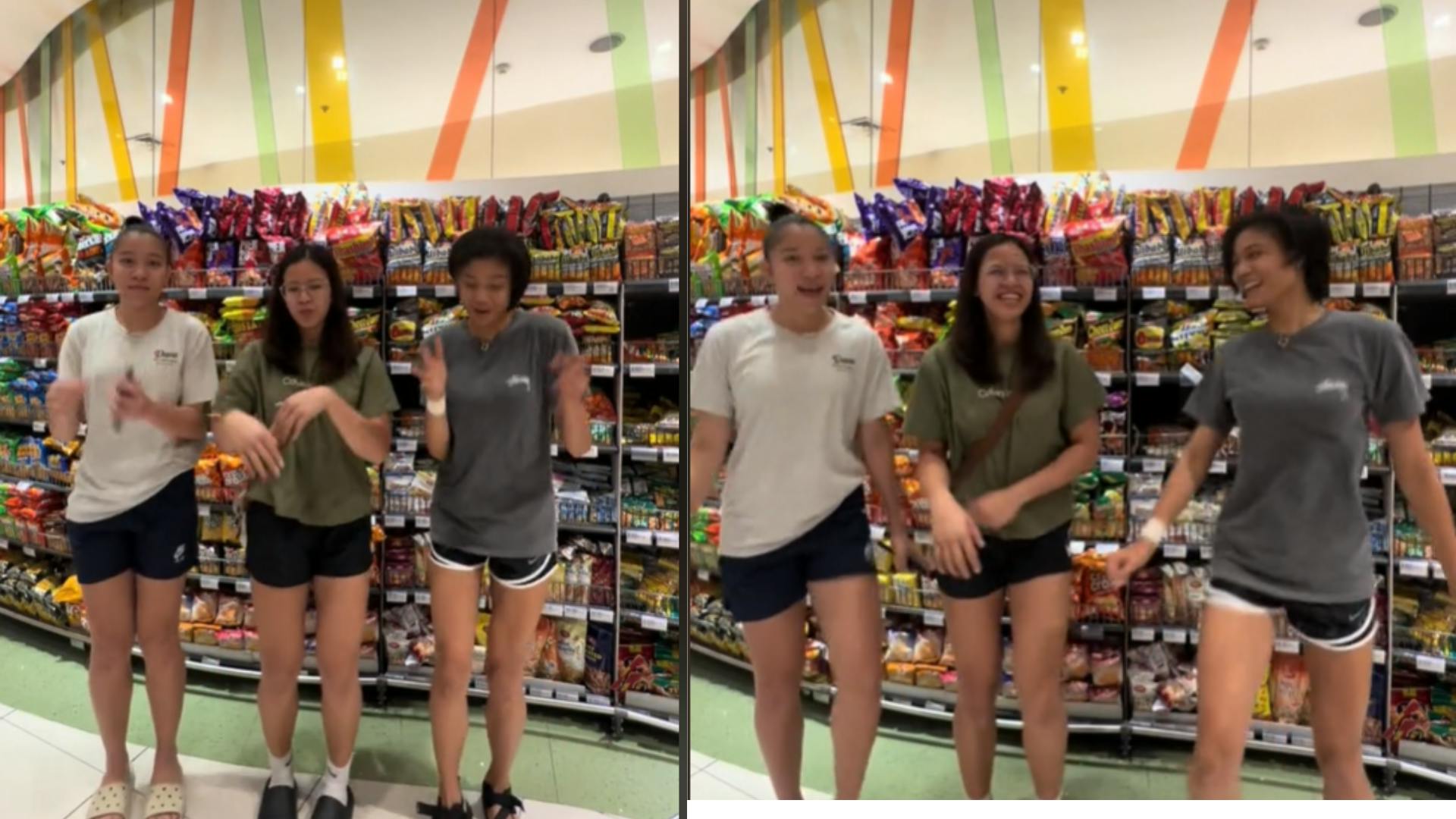 BINIverse everywhere: Alas Pilipinas’ Eya Laure, Angel Canino, and Arah Panique spice up the grocery aisle with BINI moves